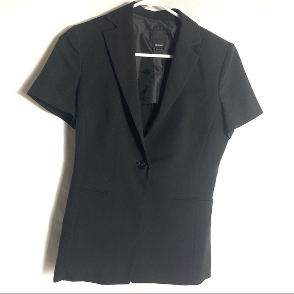 Reuve Black short Sleeve Button Front Black Blazer - Picture 2 of 11